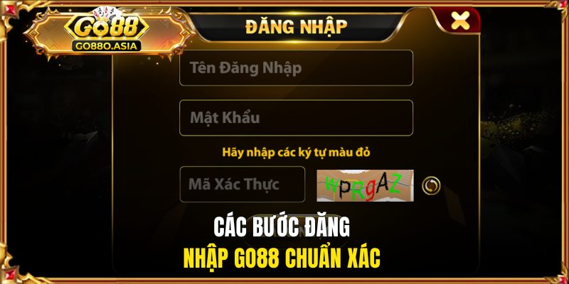 Đăng Nhập GO88 1 Các bước đăng nhập GO88 chuẩn xác cho newbie