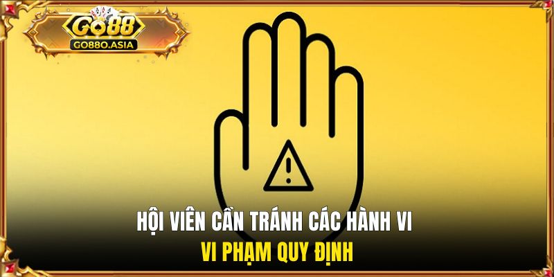 Điều Khoản Điều Kiện GO88 3 Hội viên cần tránh các hành vi vi phạm quy định