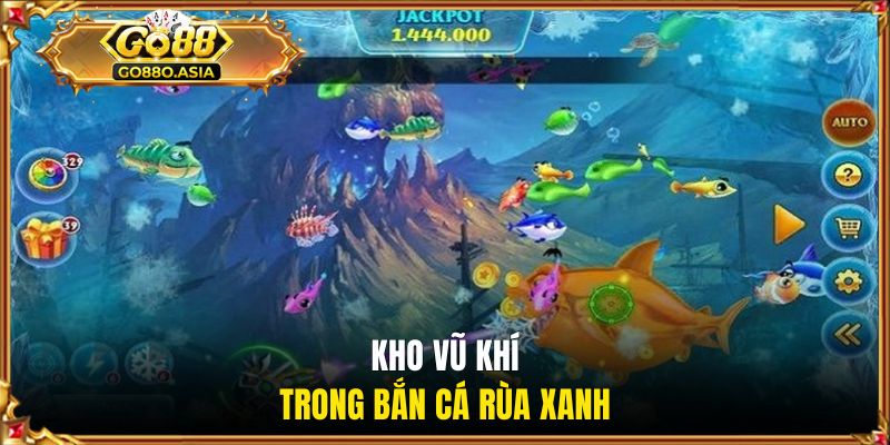 Bắn Cá Rùa Xanh - Game Săn Boss Đại Dương Nổ Thưởng Hấp Dẫn 2 Kho vũ khí đa dạng trong bắn cá Rùa Xanh